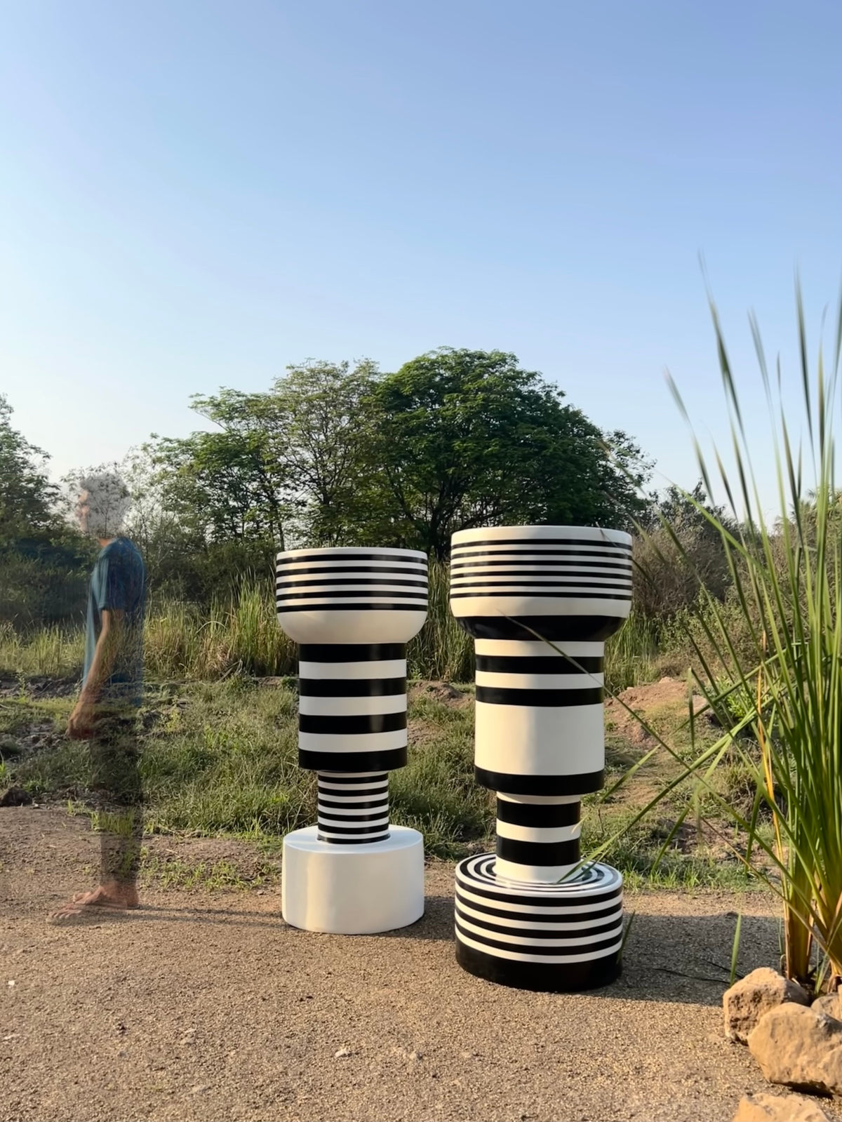 Optic Stripe Planters