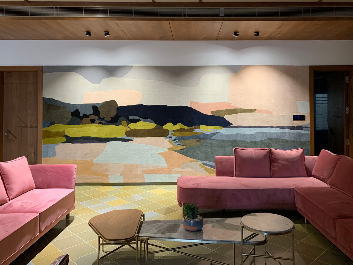 Coastal Horizon Wall Rug