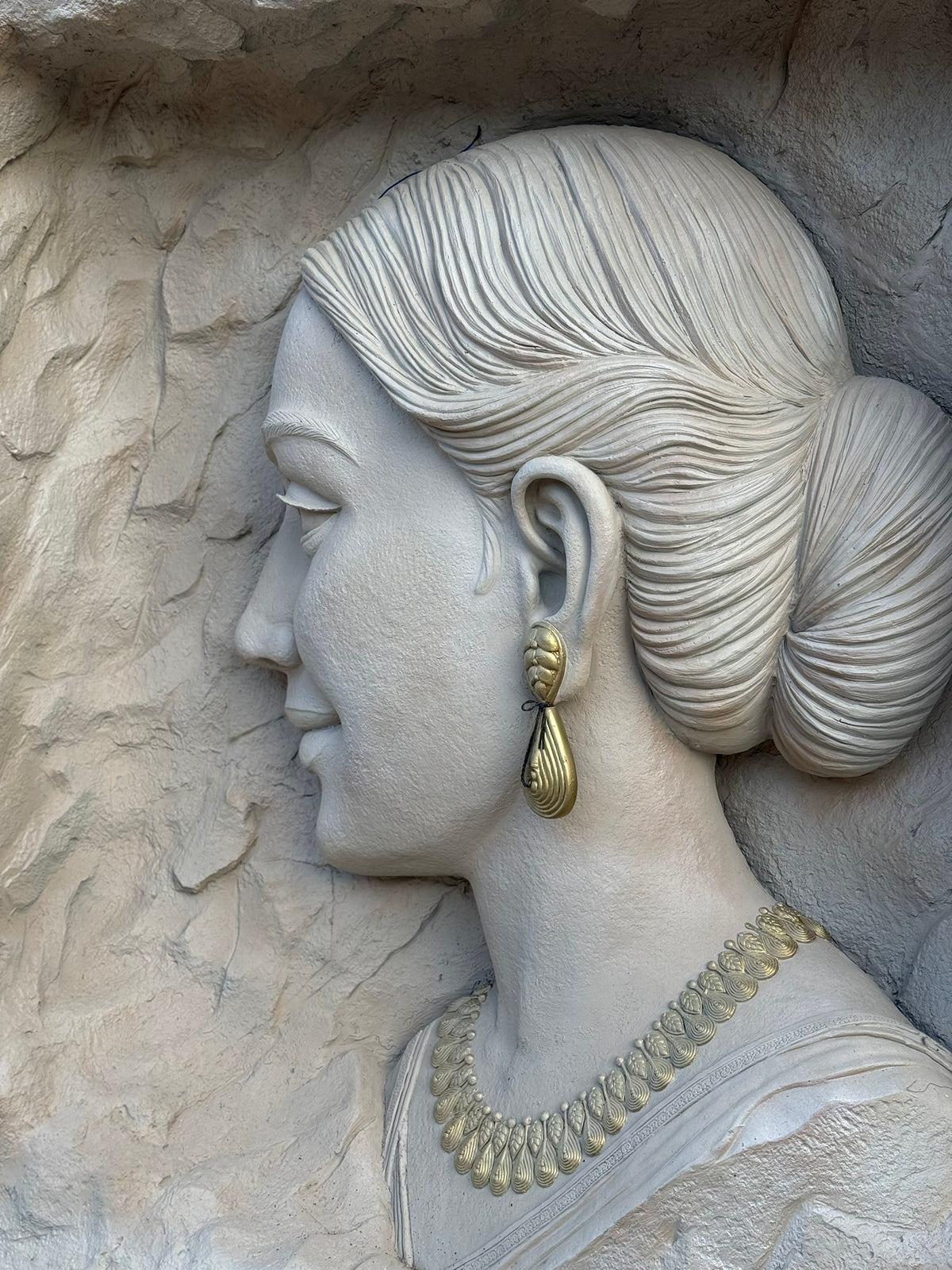 Carved Relief Facade Sculpture