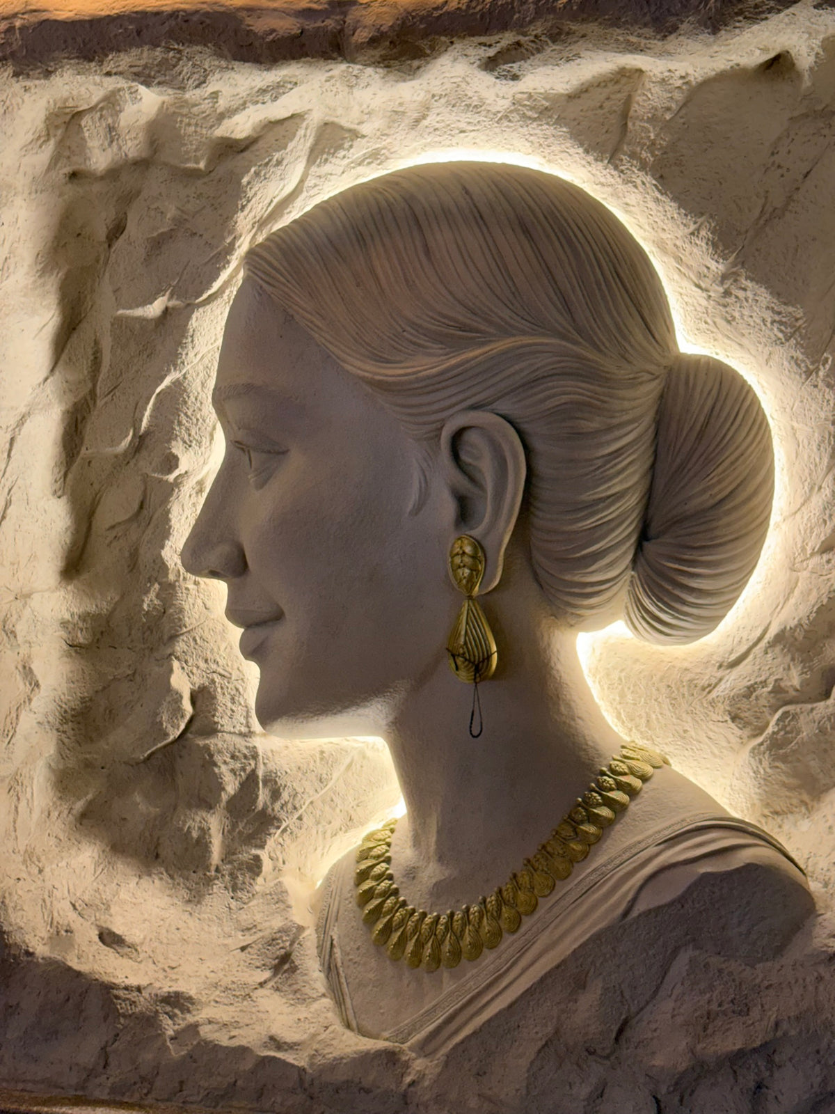 Carved Relief Facade Sculpture