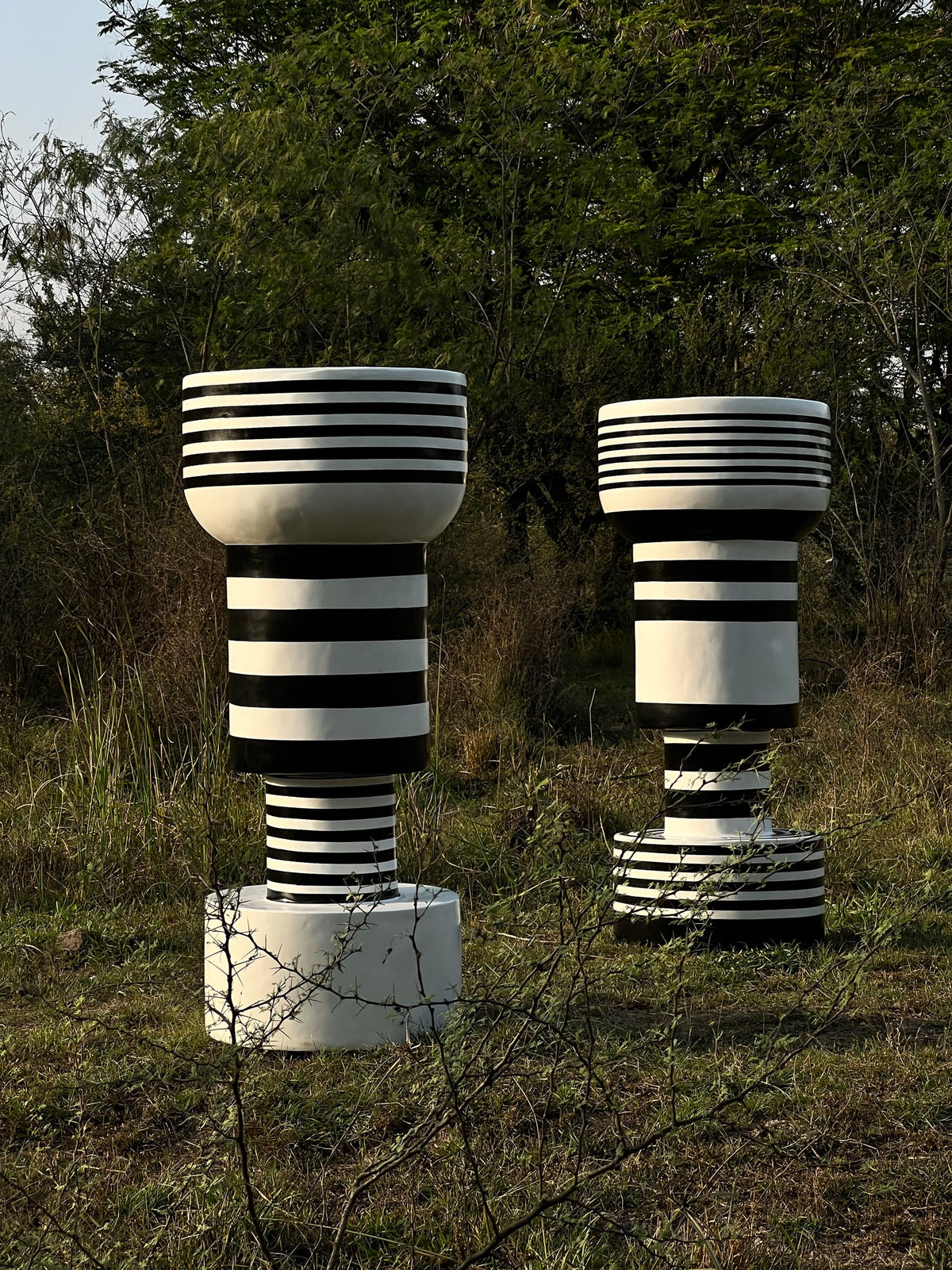 Optic Stripe Planters