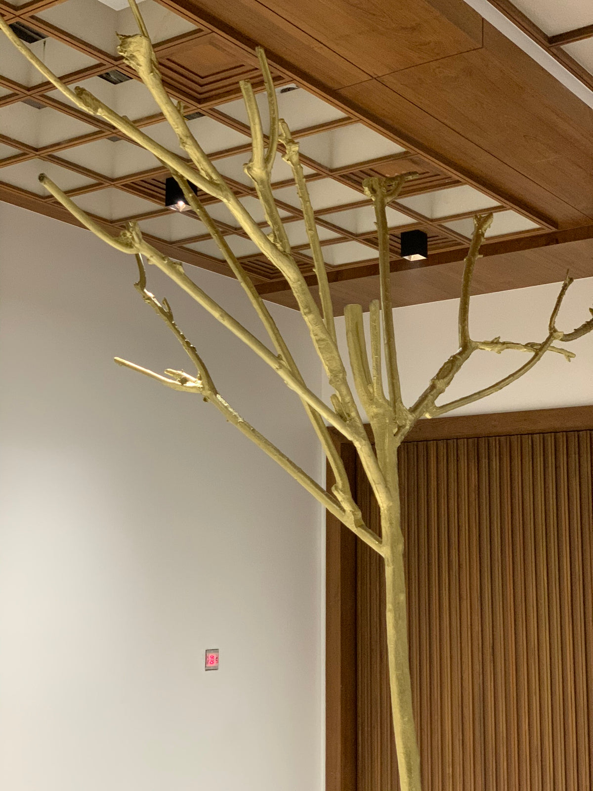 Golden Branch Tree Sculpture