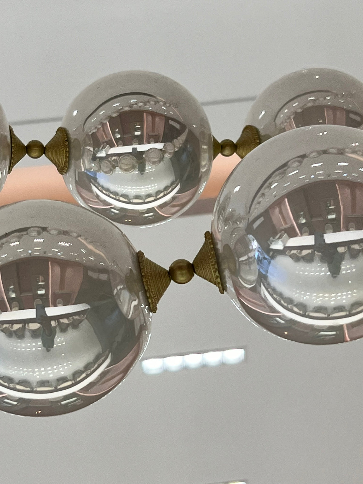 Draped Pearl Sphere Chandelier