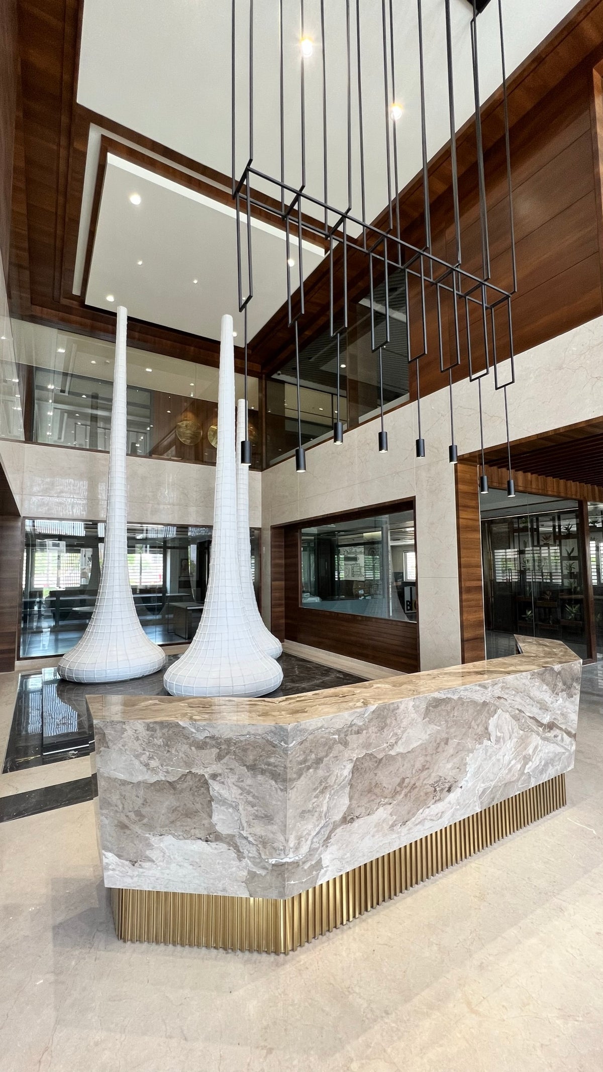 White Spire Sculpture Trio