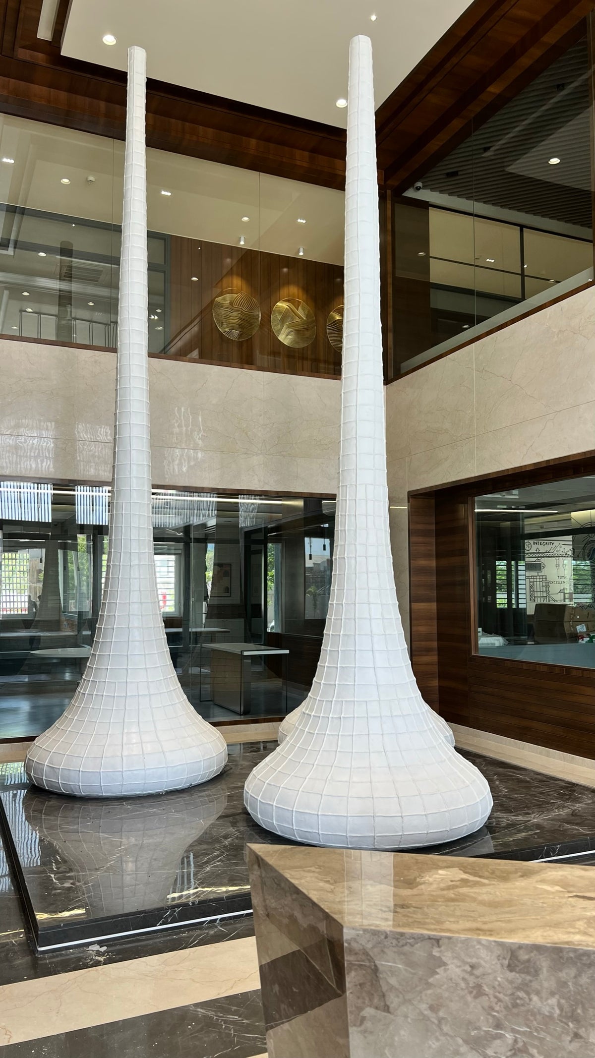White Spire Sculpture Trio