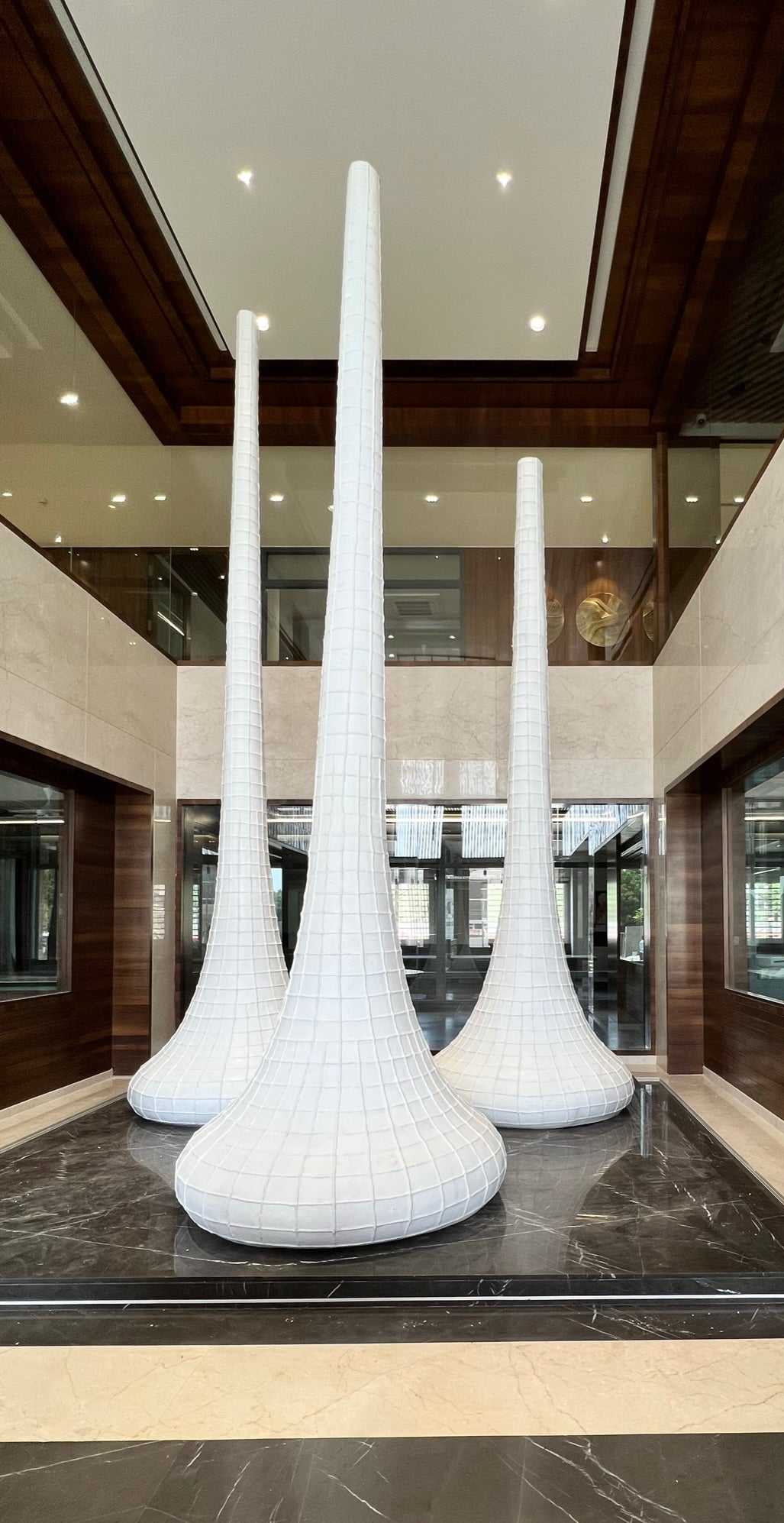 White Spire Sculpture Trio