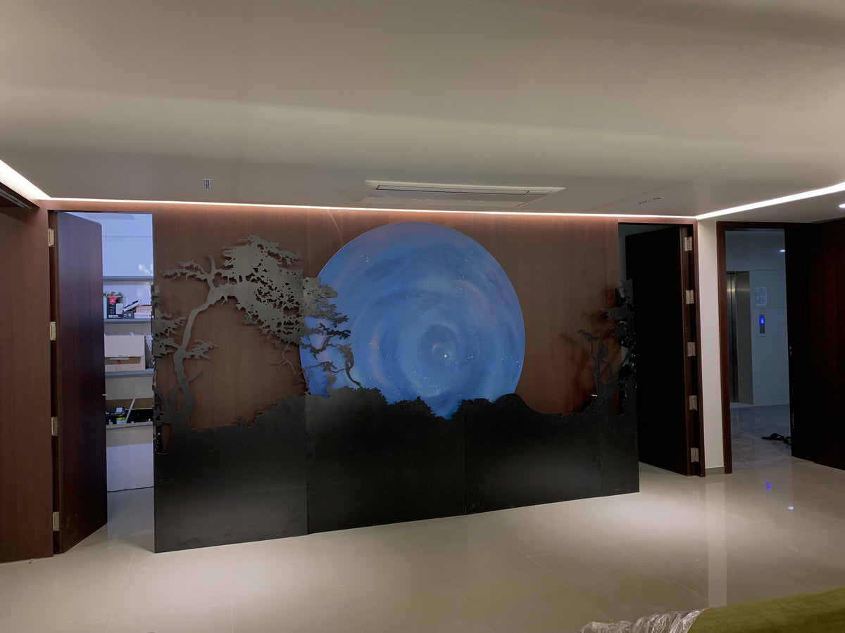 Rotating Galaxy Kinetic Wall