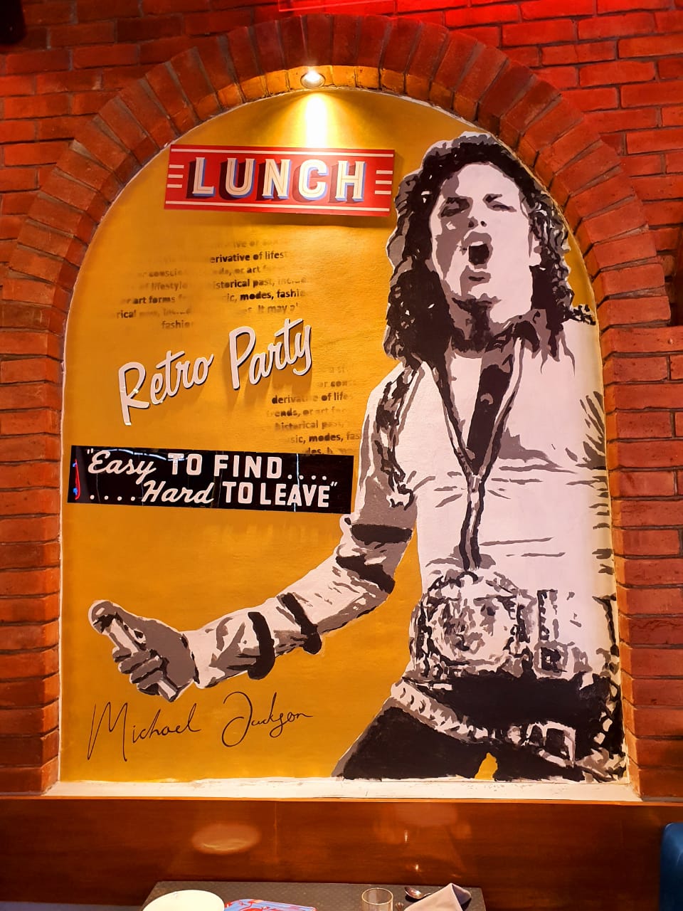 Retro Diner Mural Wall