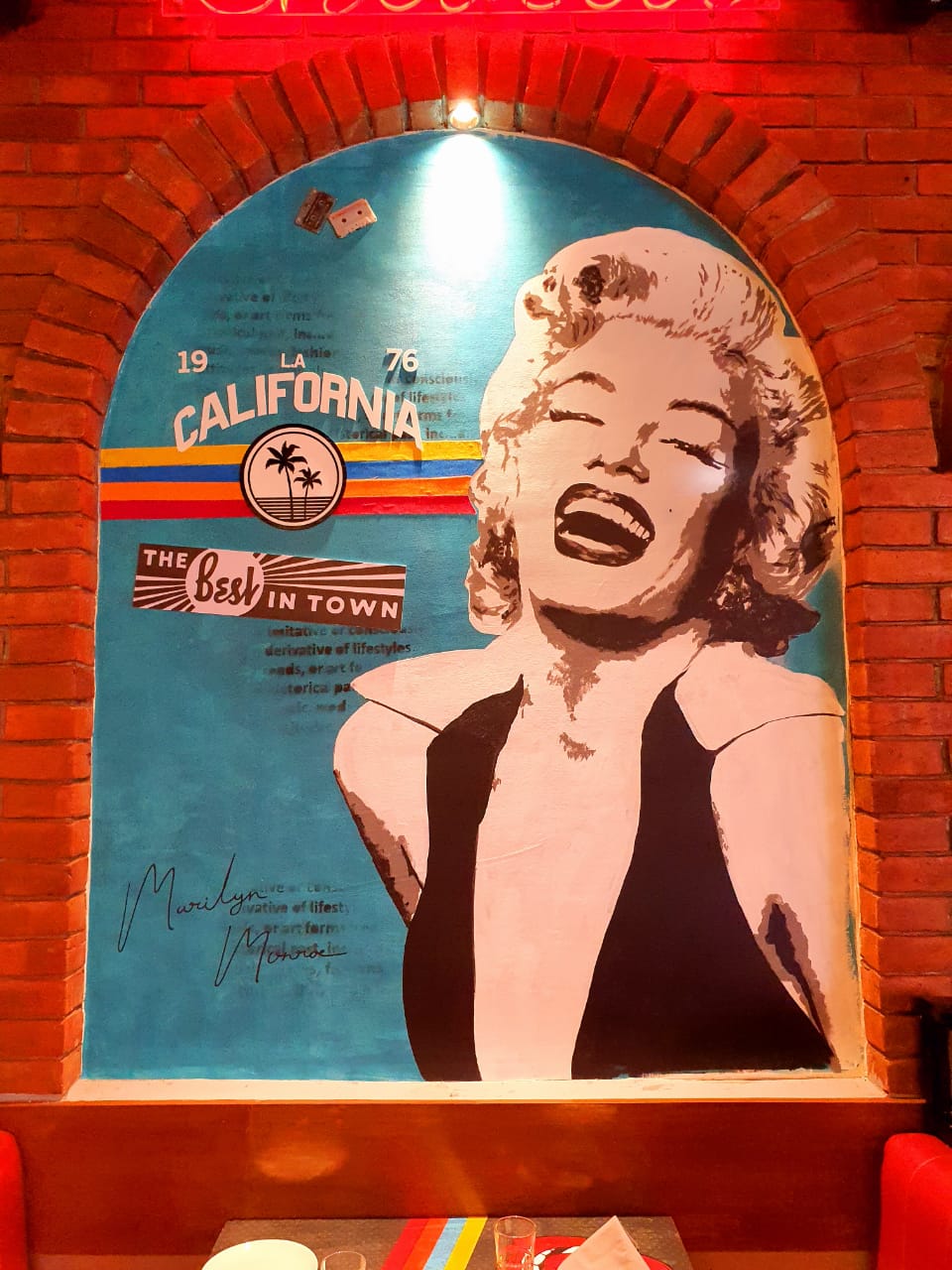 Retro Diner Mural Wall