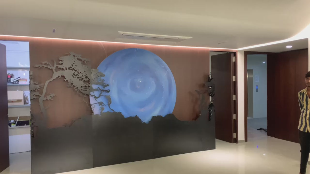 Rotating Galaxy Kinetic Wall