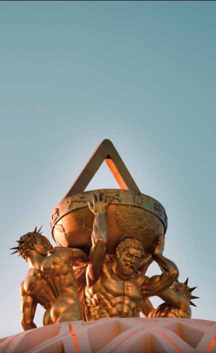 Titans of the Zodiac Sculpture